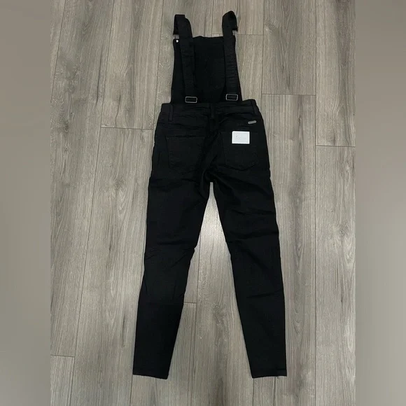 Kancan black distressed overalls size XS NWT - Picture 9 of 11